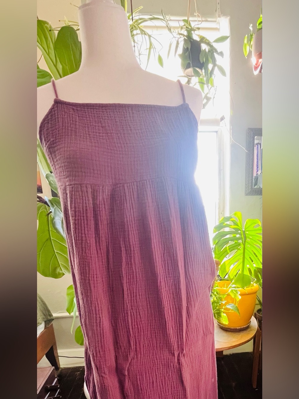 Shade & Shore Plum Maxi Skirt size M